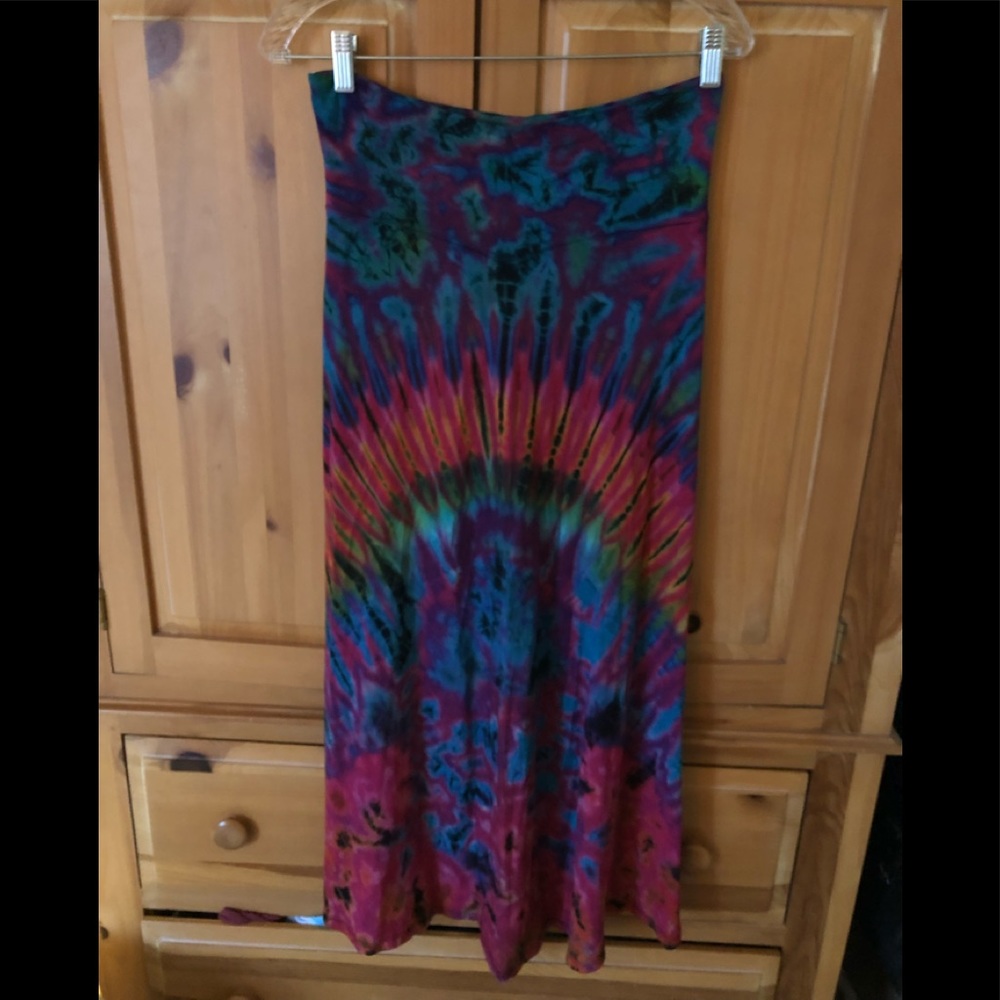 Tie Dye Maxi Skirt M